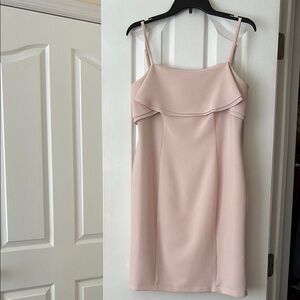 Karl Lagerfeld Pink Sheath Dress Spaghetti Strap